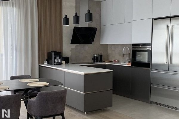 Kristall Satina (Mat) Jasny Szary i Ciemny Szary