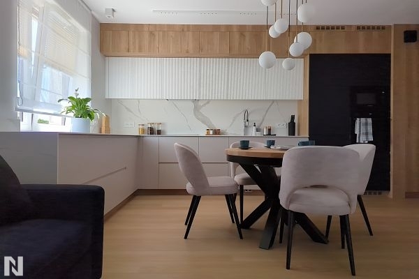 Black 8421 & Light Gray 85468 - Prosta linia